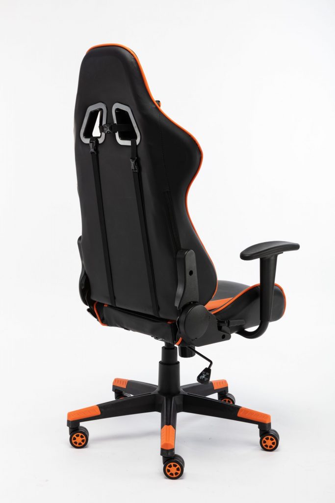 Sedia Da Ufficio Racing Gaming Poltrona Studio Ruote Girevoli Sportiva  Monaco Orange - RPSRLS